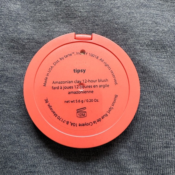 NWOT Tarte Amazonian clay 12-hour blush “tipsy” - Picture 5 of 5
